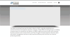 Desktop Screenshot of firmconsultinggrp.com