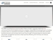 Tablet Screenshot of firmconsultinggrp.com